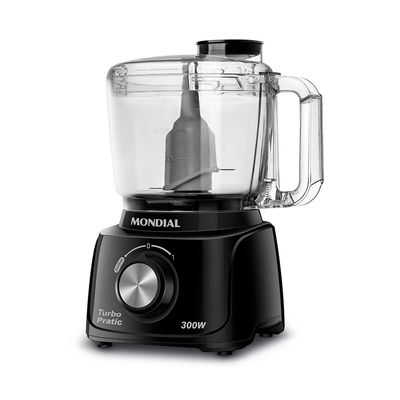 Mini Processador Mondial Turbo Pratic MP-16-B Preto - 220V UNICA
