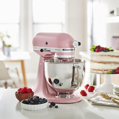 Batedeira Planetária Stand Mixer 110v Rosa