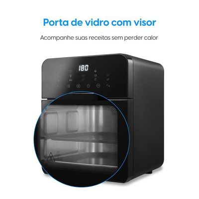 Fritadeira Air Fryer Forno Style Oven Fry 10 Litros 220v 1.400w Grelha Removível Com Painel Digital