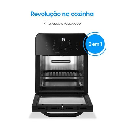Fritadeira Air Fryer Forno Style Oven Fry 10 Litros 220v 1.400w Grelha Removível Com Painel Digital