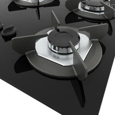 Cooktop Nardelli Safe Ferro Fundido 5 Bocas Tripla Chama Glp Preto Bivolt