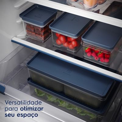 Kit 2 Organizadores de Geladeira Electrolux Experience 0,7L