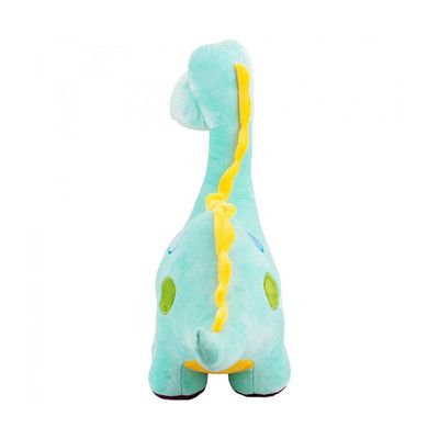 Pelúcia Bebê Dinossauro Verde Turquesa Bordado 32cm