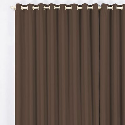 Cortina Blackout 4,00m x 2,80m Tabaco Tecido Blackout Corta Luz Sala ou Quarto