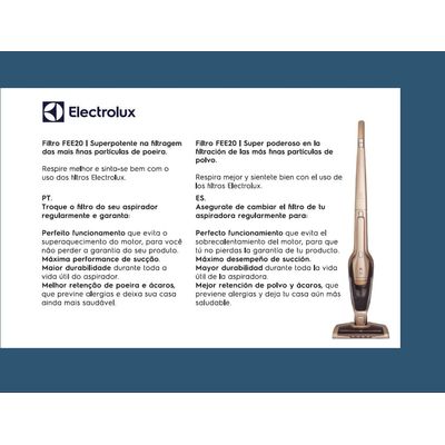 3 Kits Filtros para Aspiradores Ergorapido (FEE20) Electrolux