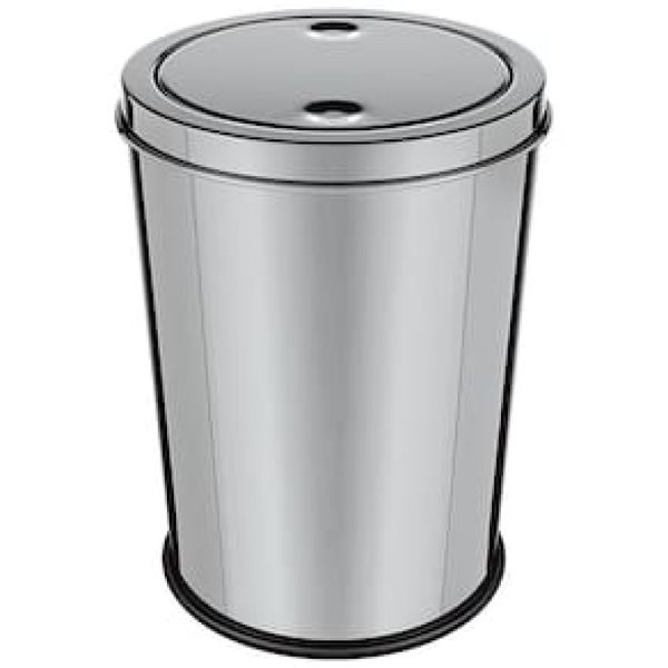 Lixeira Euro Design com Tampa Basculante Inox - 5L