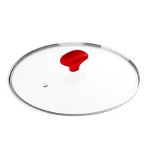 Tampa de Vidro Ichef Polishop - Shark Series - 20Cm - Vermelha