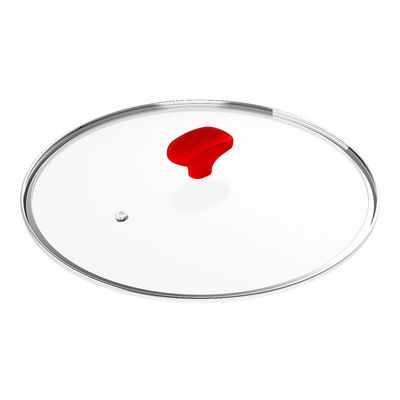 Tampa de Vidro Ichef Polishop - Shark Series - 20Cm - Vermelha ND / ND