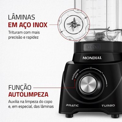 Liquidificador L-98-b Mondial Preto 110V