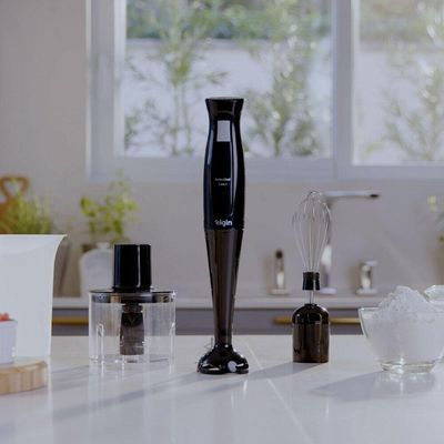 Mixer Turbo Chef 3 em 1 Preto - Mistura, Tritura e Bate 200W 220V