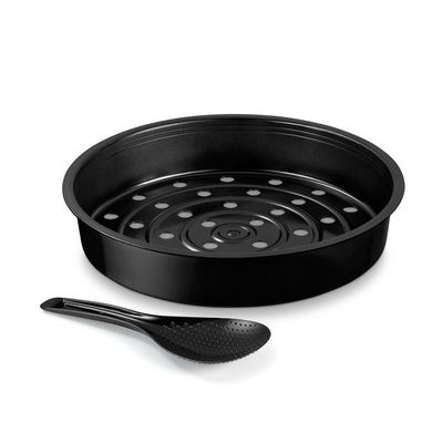 Panela Elétrica de Arroz Visio Rice Glass 10 Xícaras 700W Preta com Tampa de Vidro e Acessórios 220V