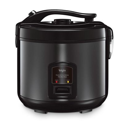 Panela Elétrica de Arroz Visio Rice Glass 10 Xícaras 700W Preta com Tampa de Vidro e Acessórios 220V