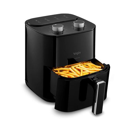 Fritadeira Air Fryer Facilita Fry 3,5 Litros 110V 1.400W Preta Grelha Removível
