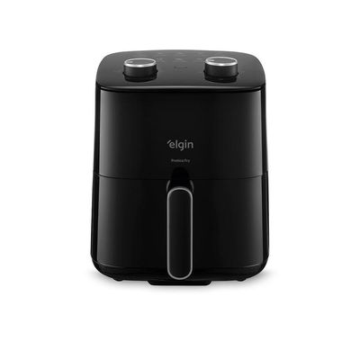 Fritadeira Air Fryer Pratica Fry 3,7 Litros 1.400W Preta Cuba Quadrada e Grelha Removível 220V