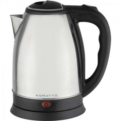 Chaleira Elétrica Agratto Ce01 Prata Em Aço Inox 110V