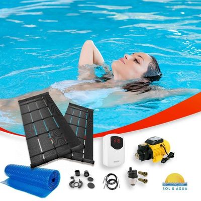Kit Aquecedor Solar Para Piscinas De Até 10M² Ou 14 Mil Litros