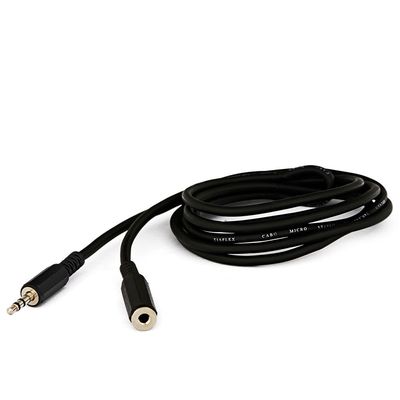 Cabo Extensão Fone de Ouvido Plug P2 - 3 Metros