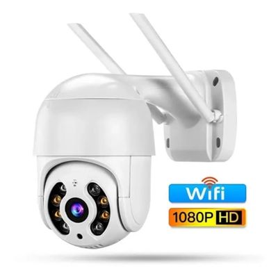 Câmera Ip Ptz Dome Prova D'água Infravermelho Externa Wifi