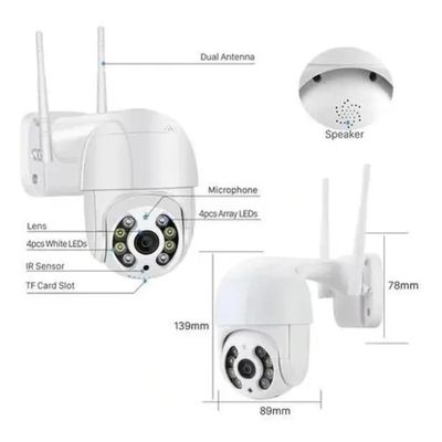 kit 3 Câmera Ip Externa Speed Dome Wifi Auto Tracking Ip66 Ptz