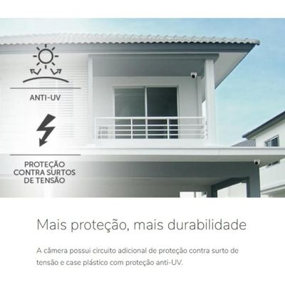 Kit 4 Camera de Seguranca Intelbras Dome vhl 1120d Dvr 4 canais multi hd
