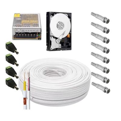 Kit 4 Camera de Segurança Residencial Full hd 2mp Acesso Internet P2p