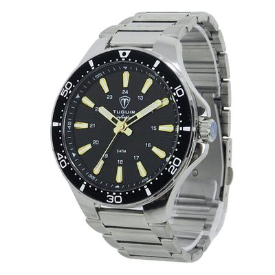 Relógio Tuguir Masculino Ref: Tgi37127 Casual Aço Prateado