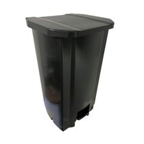 Coletor Lixeira De Pedal 100 Lt Tonk Preto
