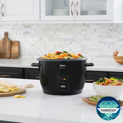 Panela Elétrica De Arroz Diamondtech Oster Black 1,2L 110V