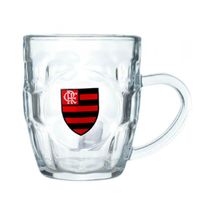 Caneca De Vidro Com Abridor Flamengo 310ml