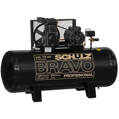 Compressor Schulz Csl 15 Bravo 200 Lts 140 Lbs 3 Cv Monof