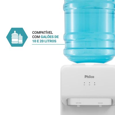 Bebedouro Philco 20L Água Gelada e Natural com Compressor PBE11 127V
