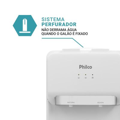 Bebedouro Philco 20L Água Gelada e Natural com Compressor PBE11 127V