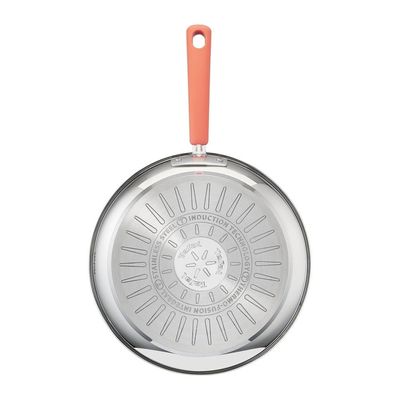 Jogo de Panelas 4 Peças Tefal OptiSpace Revestimento Antiaderente Tampas de Vidro Inox