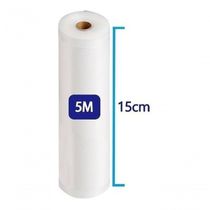 5 Bobinas Rolo De Saco Embalagem Seladora A Vácuo 15 Cm X 5M