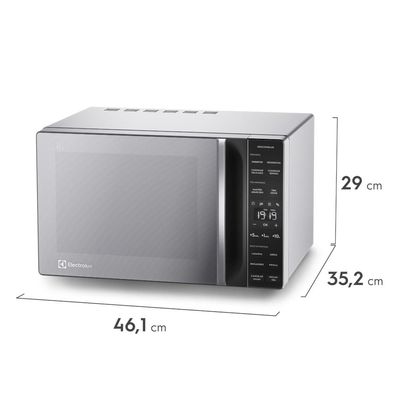 Micro-ondas Electrolux 23L cor Inox Efficient com Descongelamento Assistido (ME23S) 127V