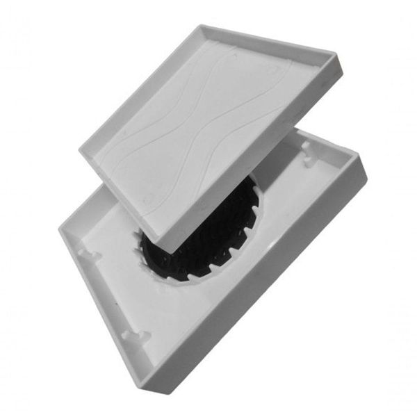 Ralo Oculto 15x15 Invisivel Para Piso Porcelanato Branco