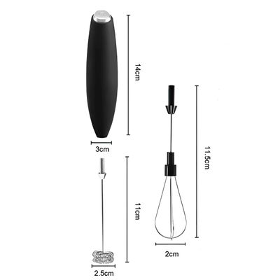 Mini Mixer Portátil 3 Velocidades com Suporte – Praticidade e Espumas Perfeitas 2 Pontas Portátil