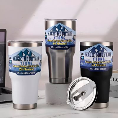 Copo Térmico Dupla Camada com Canudo Inox 900ml Tampa Cor:Branco