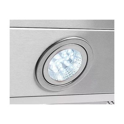 Coifa Vidro Reto Parede Inox 70cm-5 Bocas Terim 110V