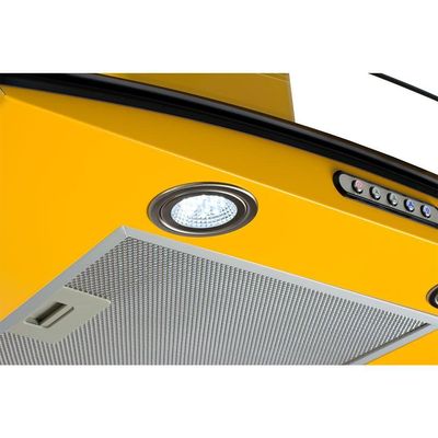 Coifa Terim Vidro Curvo Duto Slim Inox 70 cm Amarelo 220V