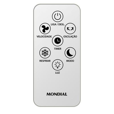 Climatizador Mondial Turbo 25 Litros150W CL-25L Branco Com Cinza 220V
