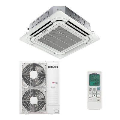 Ar Condicionado Split Cassete 4 Vias Hitachi Aircore 600 Inverter BTUS Quente E Frio 220V