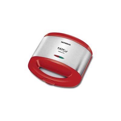 Grill e Sanduicheira Mondial Inox Red S19 Vermelha Inox - 800W 220V UNICA
