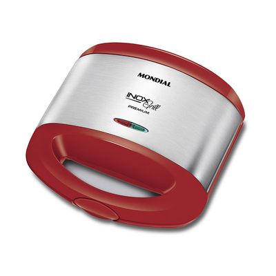 Grill e Sanduicheira Mondial Inox Red S19 Vermelha Inox - 800W 220V UNICA