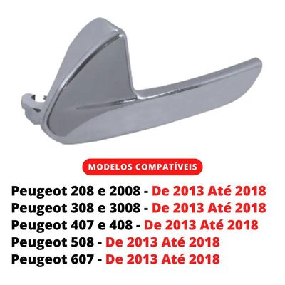 Maçaneta Interna Gatilho Puxador Lado Esquerdo Peugeot 607