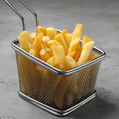 Cestinha Inox Fritas Fritura Servir Petiscos Bar Restaurante