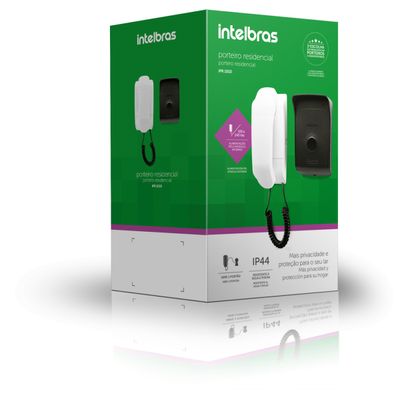 Interfone Porteiro Eletrônico Residencial Intelbras Ipr 1010 Controle De Acesso Abertura De Portão Alarme Anti Violação