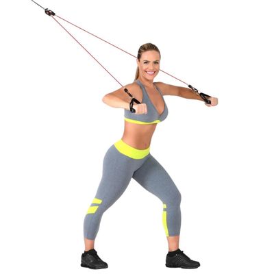 Kit 11 Elastico Extensor Treino Em Casa Exercícios + Kit 5 Mini Band (KIT 2 PROD)