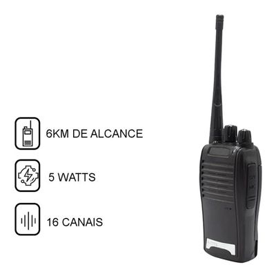 Kit 4 Radio Comunicador 777s Profissional Ht Uhf 16 Canais