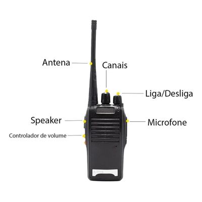 Kit 4 Radio Comunicador 777s Profissional Ht Uhf 16 Canais